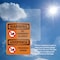 Signmission No Swimming Allowed Bilingual, 7 in W x Rectangle, Plastic OS-2PACK-WS-P-710-L-12718 - alternate 4